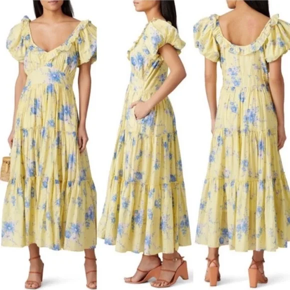 LoveShackFancy Emory Dress in Size 4 - Picture 6 of 14